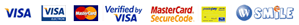 Accettiamo tutte le maggiori carte di credito e conto IWSmile