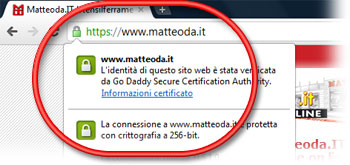 Certificazione SSL Matteoda.IT